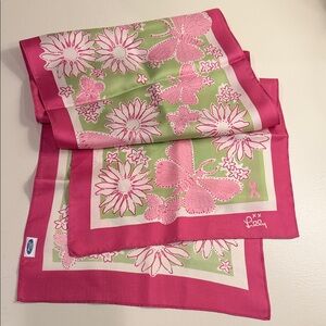 Vintage Lilly Pulitzer Ford/Susan G Komen Breast Cancer scarf (silk)